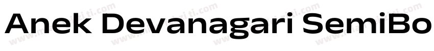Anek Devanagari SemiBold字体转换